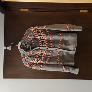 L. L. Bean signature fair isle cardigan